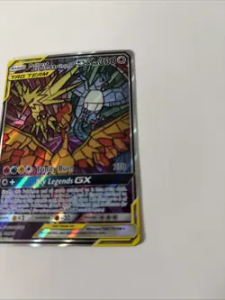 Pokemon TCG Stained Glass Bird Trio Moltres, Zapdos, Articuno (Promo SM210) NM - Image 5