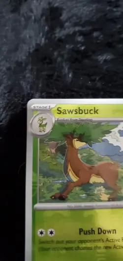 Sawsbuck (Master Ball Reverse Holo) 007/086 SV10.5 White Flare Pokemon MINT - Image 4