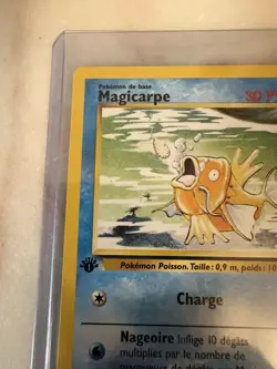Pokemon TCG Magikarp Base Set French Magicarpe 35/102 1st Edition NM - Image 5