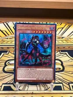Yugioh Diabellstar die schwarze Hexe Ultimate Rare RA03-EN032 - Image 1