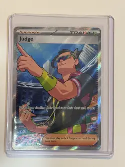 Pokemon TCG Judge 222/182 Destined Rivals Trainer Card - NM - Image 1