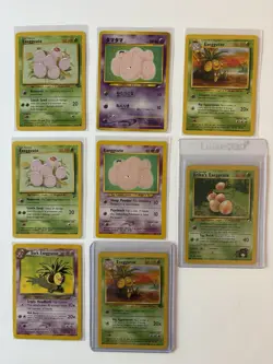 Exeggcute & Executor Pokemon Vintage Card Lot (8) Base Set 2, Jungle, Japanese - Image 1