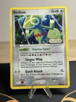 Kecleon 37/92 Ex Legend Maker Reverse Holo Foil Stamped Pokemon Card DMG - Image 1