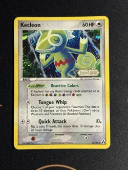 Kecleon 37/92 Ex Legend Maker Reverse Holo Foil Stamped Pokemon Card DMG - Image 2