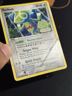 Kecleon 37/92 Ex Legend Maker Reverse Holo Foil Stamped Pokemon Card DMG - Image 4