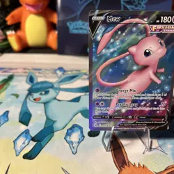 Mew V 250/264 Pokemon Fusion Strike Holo Full Art Card NM - Image 5