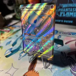 Pokemon Mew EX TCG Full Art Holo Shiny Rare Card 216/091 Sv: Paldean Fates - Image 2