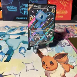 Pokemon Mew EX TCG Full Art Holo Shiny Rare Card 216/091 Sv: Paldean Fates - Image 3