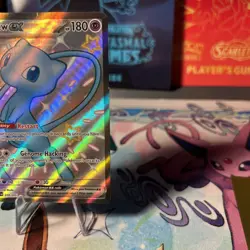 Pokemon Mew EX TCG Full Art Holo Shiny Rare Card 216/091 Sv: Paldean Fates - Image 4