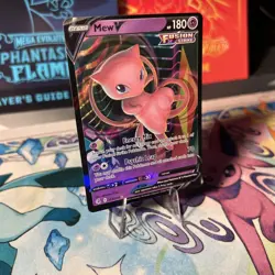 Pokemon Card Mew V Fusion Strike 113/264 Holo Ultra Rare Near Mint - Image 3