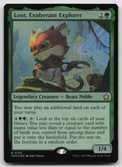 Loot, Exuberant Explorer FDN #106 R Foil NM - Image 1
