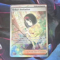Pokemon Erika's Invitation Ultra Rare Full Art Holo Trainer Card 203/165 - Image 1