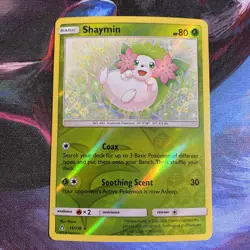 Shaymin 15/156 Pokemon Ultra prism Reverse Holo Rare TCG LP - Image 1