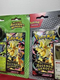 Pokemon TCG ME2.5 Ascended Heroes 2-Pack Blister Bundle Larry Erika Sealed Lot - Image 3