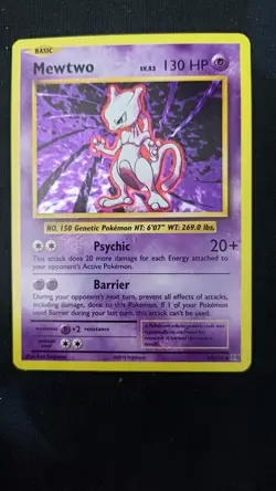 Pokemon Card TCG Mewtwo 51/108 XY Evolutions Reverse Holo - Image 1