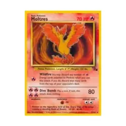 Pokemon Pokemon Fossil Moltres (27) (R) #27 EX - Image 1