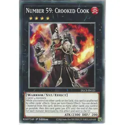 Number 59: Crooked Cook Yu-Gi-Oh! DLCS-EN121 1st Common - Image 1