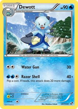 Dewott 29/114 Uncommon | Black & White | Pokemon Card - Image 1