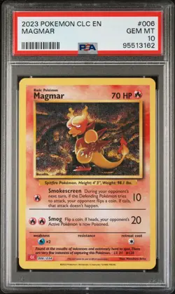 2023 Pokemon CLC english Magmar #6 PSA 10 Gem Mint 10 - Image 1