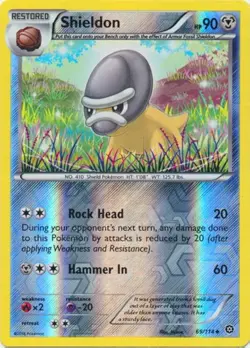 Shieldon 69/114 Reverse Holo | Steam Siege | Pokemon Card - Image 1