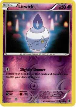Litwick 48/114 Reverse Holo | Steam Siege | Pokemon Card - Image 1