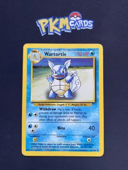 Pokemon TCG Wartortle Base Set 42/102 Regular MP. - Image 1