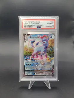 Pokemon TCG Glaceon VMAX Evolving Skies Secret Rare Holo #209 PSA 10 Gem Mint - Image 2