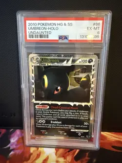 Pokemon TCG Umbreon Prime Undaunted Holo Card 86/90 PSA 6 - Image 1