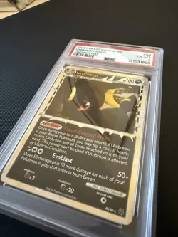 Pokemon TCG Umbreon Prime Undaunted Holo Card 86/90 PSA 6 - Image 3