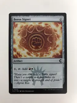 Boros Signet MTG Magic the Gathering Card NM Near Mint CLU - Image 1