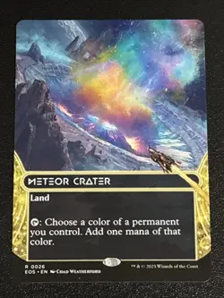 MTG Edge of Eternities Stellar Sights Meteor Crater Borderless 0026 Rare - Image 1