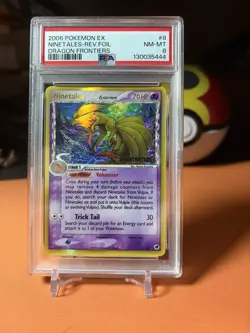 2006 Pokemon Ninetales Delta Species Dragon Frontiers 8/101 Holo PSA 8 POP 272 - Image 1