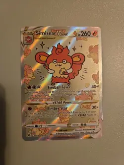 Pokemon TCG Simisear VSTAR Galarian Gallery GG37/GG70 Near Mint Condition - Image 1