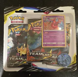 Pokemon Sun & Moon Team Up Deoxys 3-Pack Booster Blister Factory Sealed - Image 1