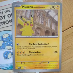 Pikachu at the Museum Card NHM Natural History Museum x Pokemon + Booklet - Image 2