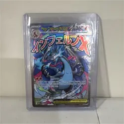 Pokemon Mega Charizard X EX holo dragon Pokemon TCG card English card stock - Image 1