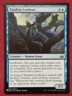 Magic The Gathering THE LIST - MODERN MASTERS 2017 TANDEM LOOKOUT blue card MTG - Image 1