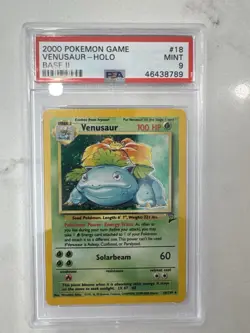 Pokemon PSA 9 Base Set II Trio Charizard, Blastoise, Venusaur - Image 3