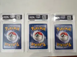 Pokemon PSA 9 Base Set II Trio Charizard, Blastoise, Venusaur - Image 5