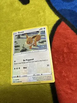 Pokemon Sword & Shield Black Star Promo Cosmo Eevee SWSH190 NM - Image 1