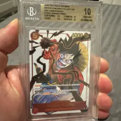 2025 One Piece Promos ST01012 Monkey D Luffy 3rd Anniversary Winner Prize BGS 10 - Image 1