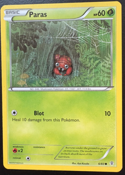 Pokemon Cards Paras 6/83 Generations Common LP - Image 1