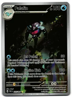 Palafin 225/091 - Paldean Fates Illustration Rare Pokemon TCG - M/LP Card - Image 1