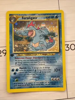 Pokemon TCG Neo Genesis 1st Edition Holo Rare Feraligatr 5/111 (NM) - Image 1
