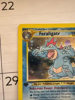 Pokemon TCG Neo Genesis 1st Edition Holo Rare Feraligatr 5/111 (NM) - Image 2