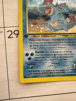 Pokemon TCG Neo Genesis 1st Edition Holo Rare Feraligatr 5/111 (NM) - Image 5