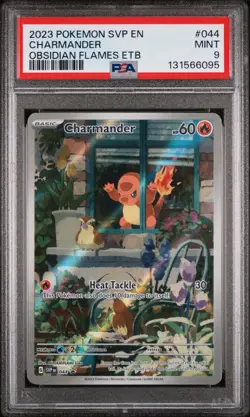 Charmander 044/197 Obsidian Flames Elite Trainer Box Pokemon PSA 9 - Image 1