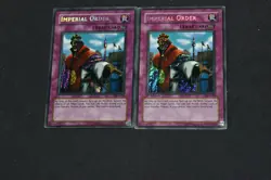 Yugioh Card Lot MP-HP Unl & 1st Edition Secret Rare Imperial Order PSV-104 Set - Image 1