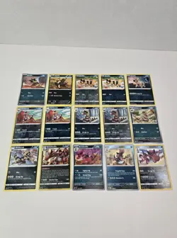 Lot of 15 Sandile Krokorok Krookodile Various Pokemon Card Lot Rare Reverse Holo - Image 2