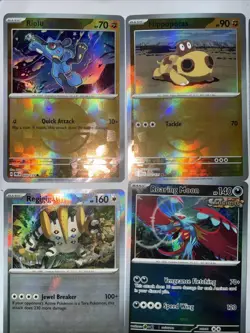 18 pokemon pokeball pattern prismatic evolutions mixed lot 19 cards!! - Image 4